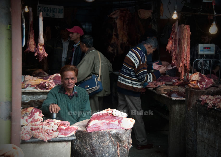 India, Darjeeling, the Butcher.    © R.V. Bulck
